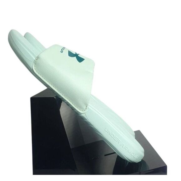 Under Armour Womens Slides Size 9 Aqua Ansa Fix Foam Slides Sporty Cushioned - Picture 5 of 8